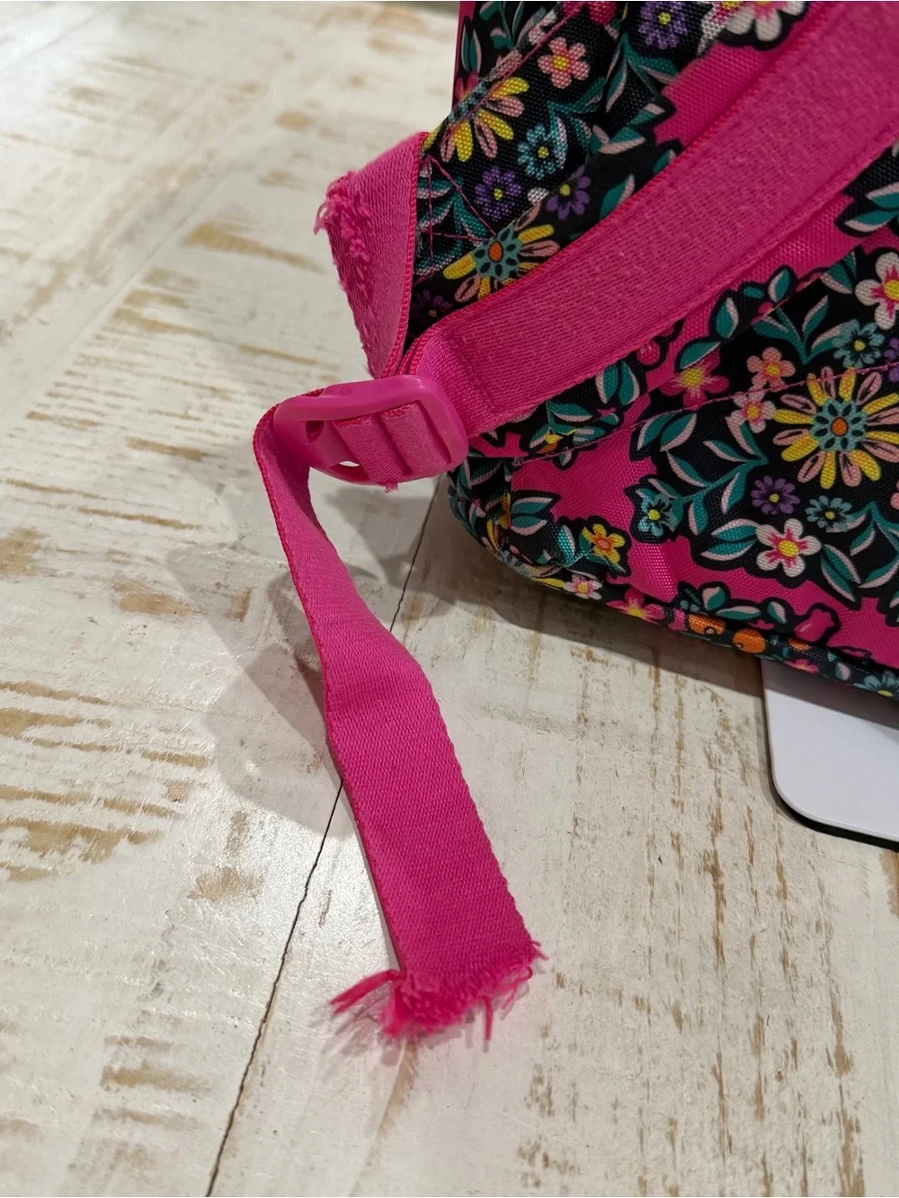 Vera Bradley Lighten Up Grand Backpack Pink Kaleidoscope Rosettes Hot Pink Bag